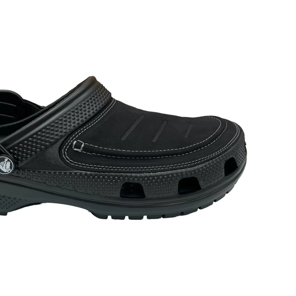 Crocs Men's Yukon Vista ll LiteRite Slip-on Clogs Size 11 Black Faux Leather